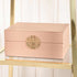 Orange & Gold Faux Leather Boxes Set of 2